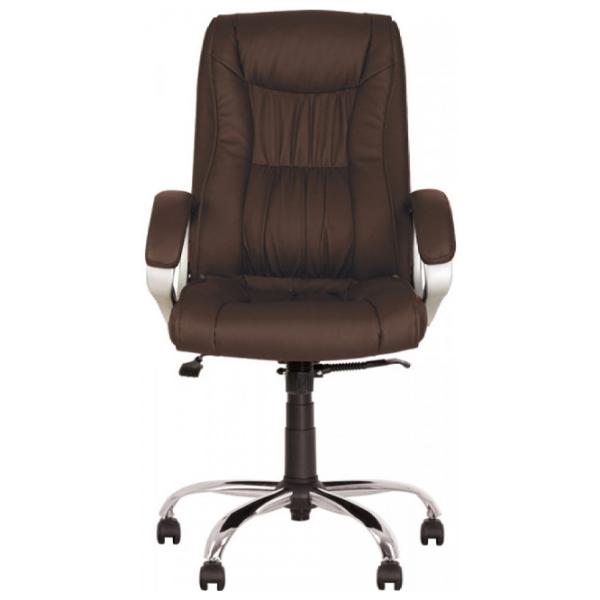 Fotoliu de birou Nowy Styl Elly Chrome Piele artificială/ Brown photo 2