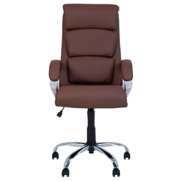 Fotoliu de birou Nowy Styl Delta Chrome Piele artificială/ Brown photo 2