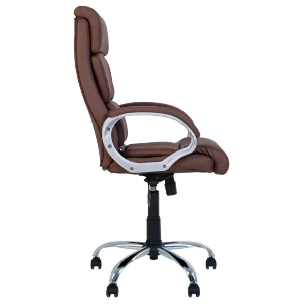 Fotoliu de birou Nowy Styl Delta Chrome Piele artificială/ Brown photo 3