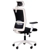 Fotoliu de birou AMF URAN HR Stofă/ White Black photo 3
