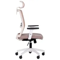 Fotoliu de birou AMF URAN HR Stofă/ White Beige photo 3