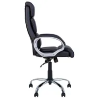 Fotoliu de birou Nowy Styl Delta Chrome Piele artificială/ Black photo 3