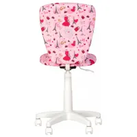 Офисное кресло Nowy Styl Polly GTS Ткань/ Белый Розовый photo 3