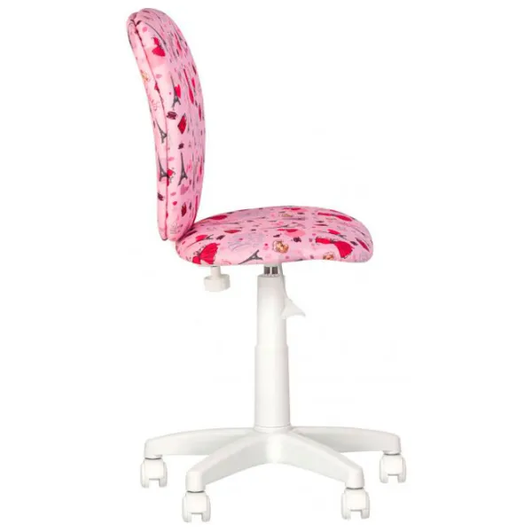 Офисное кресло Nowy Styl Polly GTS Ткань/ Белый Розовый photo 4