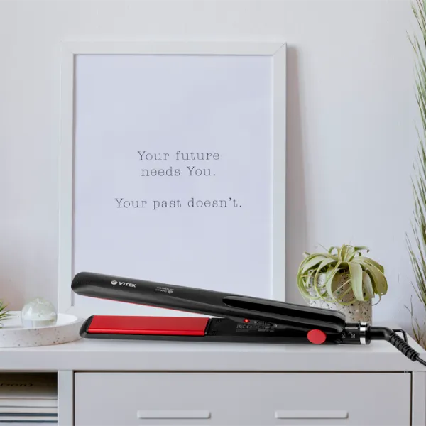 Placă de îndreptat părul Vitek VT-8282 44 W/ Red Black photo 5