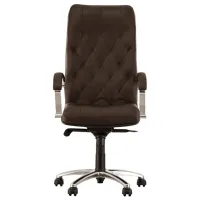 Fotoliu de birou Nowy Styl Cuba Steel LE-K Piele artificială/ Brown photo 2