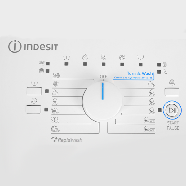 Mașină de spălat Indesit BTW D61053 (EU) 6 kg / 1000 rpm / White photo 7