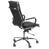 Fotoliu de birou Halmar MANTUS Piele artificială/ Black photo 2