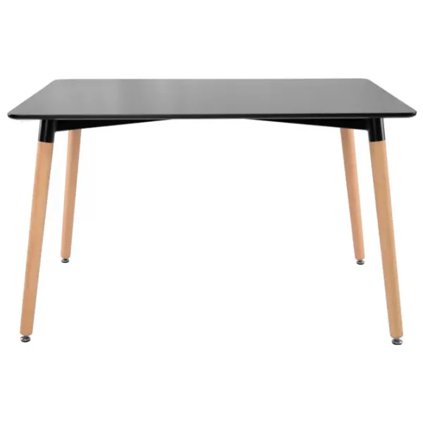 Masă de bucătărie DecoPrim DT-01 MDF/ Black photo 2