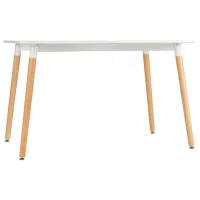 Masă de bucătărie DecoPrim DT-01 MDF/ White photo 2