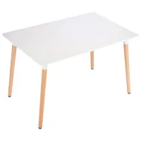 Masă de bucătărie DecoPrim DT-01 MDF/ White photo 3