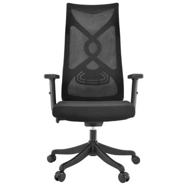 Fotoliu de birou DecoPrim Forest Pânză, plasă acrilică/ Black photo 2