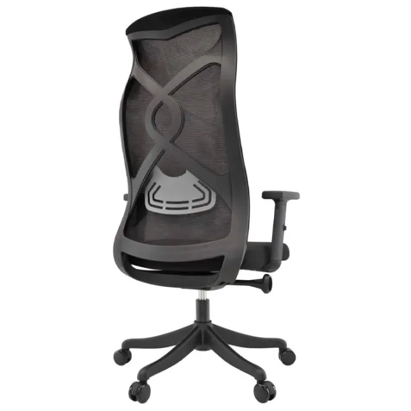 Fotoliu de birou DecoPrim Forest Pânză, plasă acrilică/ Black photo 3