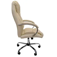 Fotoliu de birou DecoPrim BX-3807 Piele artificială/ Beige photo 2