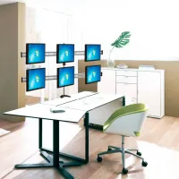 Suport pentru monitor Reflecta PLANO Desk 23-1010S VESA 100 x 100 mm/ Silver photo 2