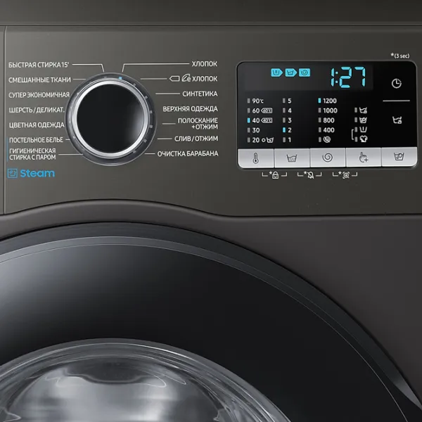 Стиральная машина Samsung WW80AAS22AX/LD 8 кг / 1200 об/мин / Нержавеющая сталь photo 6