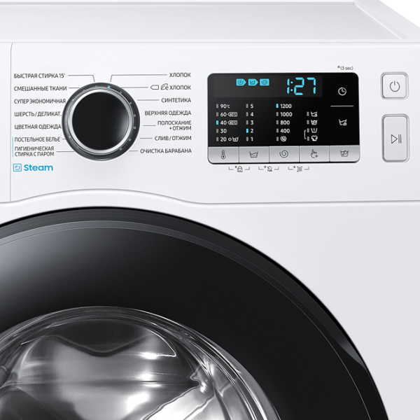 Стиральная машина Samsung WW70AAS22AE/LD 7 кг / 1200 об/мин / Белый photo 6