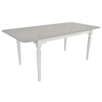 Masă de bucătărie extensibilă DecoPrim Chester MDF/ White photo 2