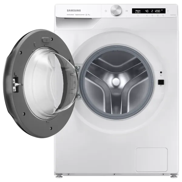 Стиральная машина Samsung WW80A6S24AW/LD 8 кг / 1200 об/мин / Белый photo 2 Стиральная машина Samsung WW80A6S24AW/LD 8 кг / 1200 об/мин / Белый photo 2