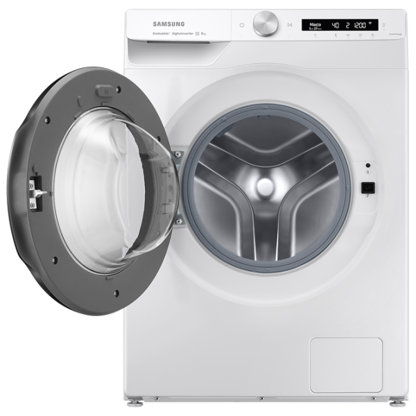 Стиральная машина Samsung WW80A6S24AW/LD 8 кг / 1200 об/мин / Белый photo 2 Стиральная машина Samsung WW80A6S24AW/LD 8 кг / 1200 об/мин / Белый photo 2
