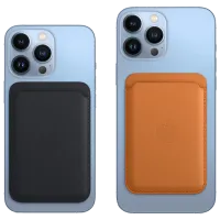 Husă Portmoneu Apple iPhone 12 - 14 All Apple/ MagSafe/ Piele/ Golden Brown photo 3