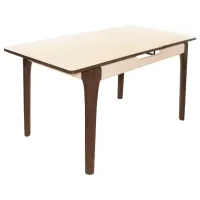Masă de bucătărie extensibilă DecoPrim RL-96 MDF/ Beige photo 2
