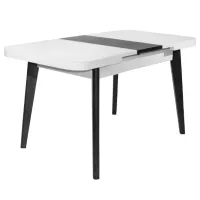 Masă de bucătărie extensibilă DecoPrim MG-A03 MDF/ White photo 2