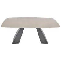 Masă de bucătărie DecoPrim Miranda HPL/ Gray photo 4
