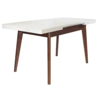 Masă de bucătărie extensibilă DecoPrim MG-A06 MDF/ White photo 2