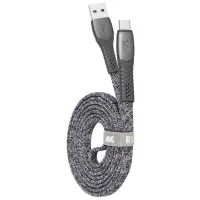 Cablu pentru telefon PS6100 RivaCase USB Type-A + microUSB 1.2 m/ Gray photo 4