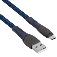 Cablu pentru telefon PS6100 RivaCase USB Type-A + microUSB 1.2 m/ Blue photo 2