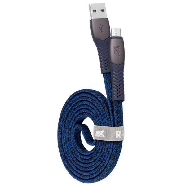Кабель для телефона PS6100 RivaCase USB Type-A + microUSB 1.2 м/ Синий photo 4