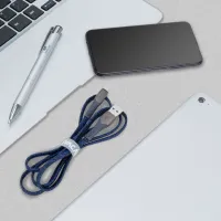 Cablu pentru telefon PS6100 RivaCase USB Type-A + microUSB 1.2 m/ Blue photo 5
