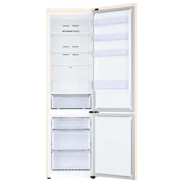 Frigider Samsung RB38T600FEL/UA cu congelator jos 390 l / 203 cm / Beige photo 5