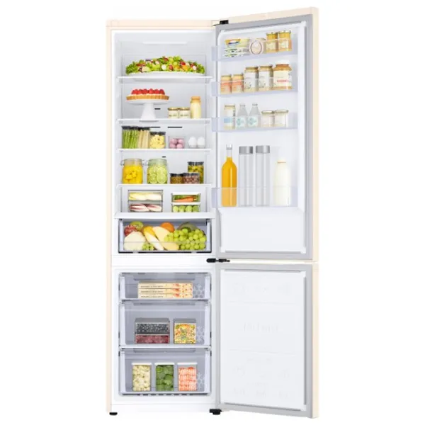 Frigider Samsung RB38T600FEL/UA cu congelator jos 390 l / 203 cm / Beige photo 6