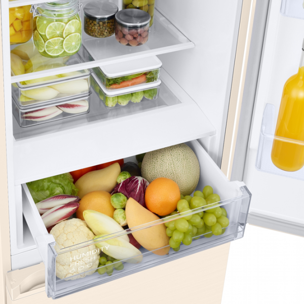 Frigider Samsung RB38T600FEL/UA cu congelator jos 390 l / 203 cm / Beige photo 7