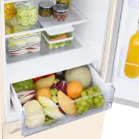 Frigider Samsung RB38T600FEL/UA cu congelator jos 390 l / 203 cm / Beige photo 7