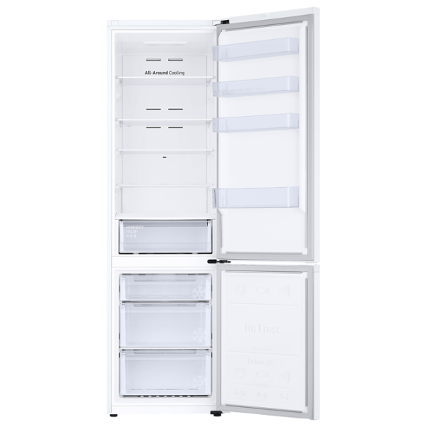 Frigider Samsung RB38T600FWW/UA cu congelator jos 385 l / 203 cm / White photo 5 Frigider Samsung RB38T600FWW/UA cu congelator jos 385 l / 203 cm / White photo 5