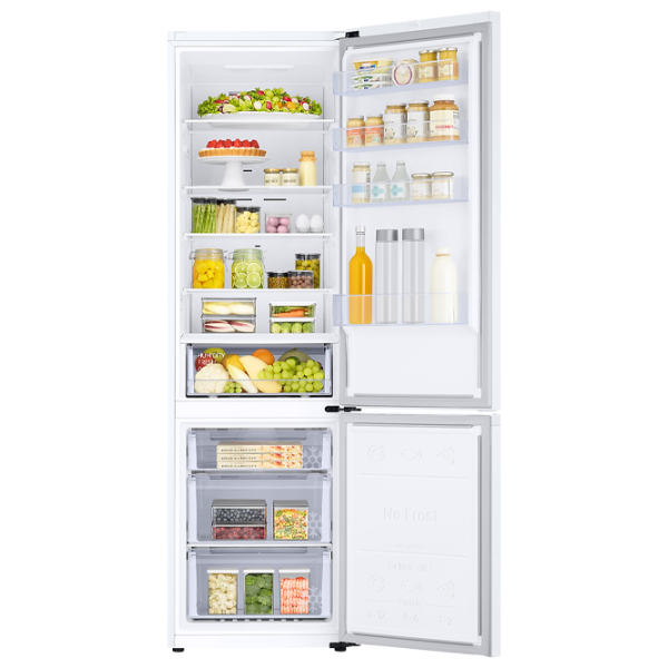 Frigider Samsung RB38T600FWW/UA cu congelator jos 385 l / 203 cm / White photo 6 Frigider Samsung RB38T600FWW/UA cu congelator jos 385 l / 203 cm / White photo 6