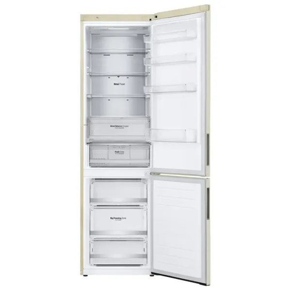 Frigider LG GA-B509CETL cu congelator jos 384 l / 203 cm / Beige photo 3