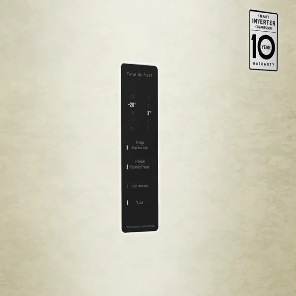 Frigider LG GA-B509CETL cu congelator jos 384 l / 203 cm / Beige photo 4