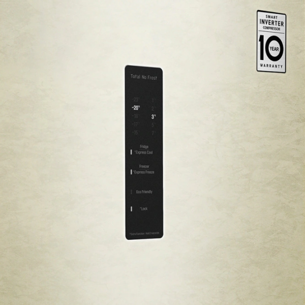 Frigider LG GA-B509CETL cu congelator jos 384 l / 203 cm / Beige photo 4