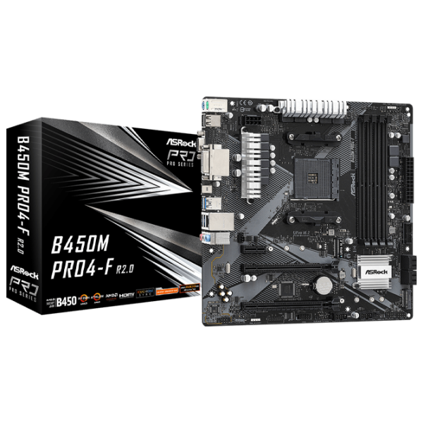 Placă de bază ASRock B450M PRO4-F R2.0 mATX/ B450 photo 5