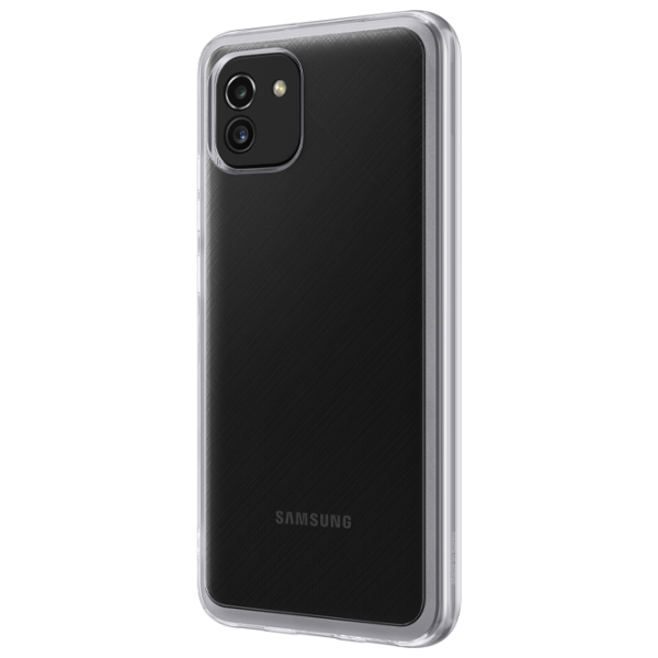 Чехол для смартфона Samsung Galaxy A03 Samsung/ Back/ TPU/ Прозрачный photo 2 Чехол для смартфона Samsung Galaxy A03 Samsung/ Back/ TPU/ Прозрачный photo 2
