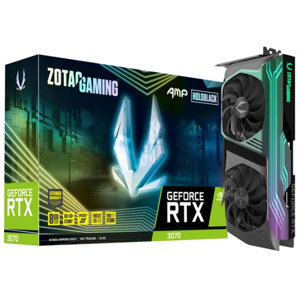Видеокарта Zotac GeForce RTX 3070 AMP Holo LHR PCI Express x16 4.0 / 8 ГБ photo 5 Видеокарта Zotac GeForce RTX 3070 AMP Holo LHR PCI Express x16 4.0 / 8 ГБ photo 5