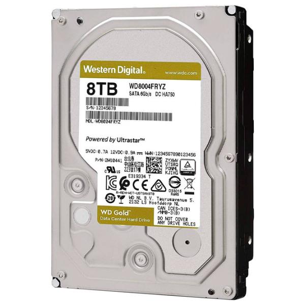 HDD Western Digital Gold Enterprise Class 8 ТБ WD8004FRYZ/ Серебристый photo 2