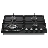 Plită încorporabilă pe gaz Gorenje GTW 641 KB Sticlă călită / Black photo 2