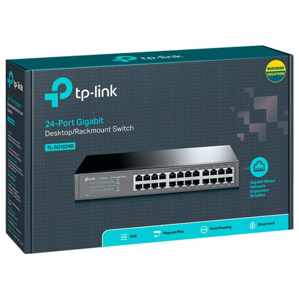Switch TP-Link TL-SG1024D Черный photo 4