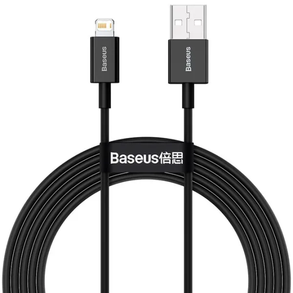 Кабель для телефона CALYS-A01 Baseus USB Type-A + Lightning 1 м/ Черный photo 2