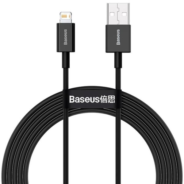 Кабель для телефона CALYS-A01 Baseus USB Type-A + Lightning 1 м/ Черный photo 2